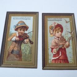 Chromos (2)  Racahout De Delangrenier  pharmacie