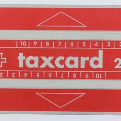 Télécarte L&G Taxcard 20 PTT 108A Suisse 1991