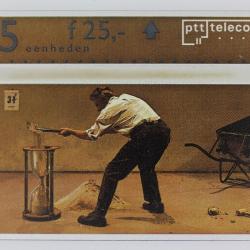 Télécarte L&G dummy Man Filling Sandwatch Pays-Bas