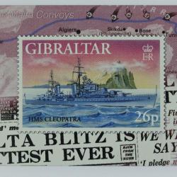 Télécarte L&G dummy Warships 1997 HMS Cleopatra Gibraltar