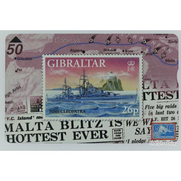 Tlcarte L&G dummy Warships 1997 HMS Cleopatra Gibraltar