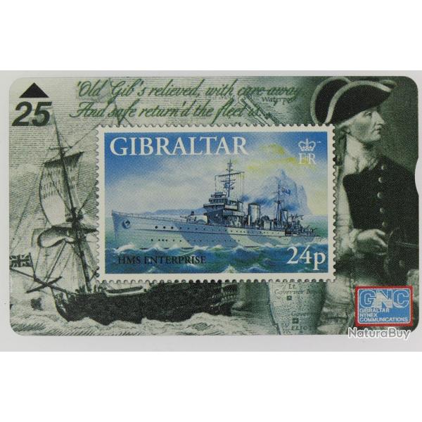Tlcarte L&G dummy Warships 1997 HMS Enterprise Gibraltar
