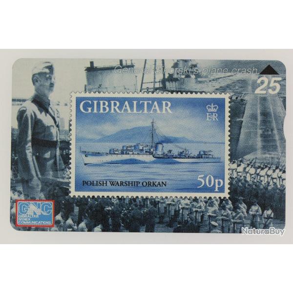 Tlcarte L&G dummy Warships 1997 ORP Orkan Gibraltar