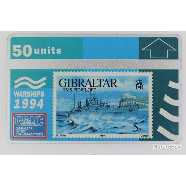 Tlcarte L&G dummy Warships 1994 HMS Penelope Gibraltar
