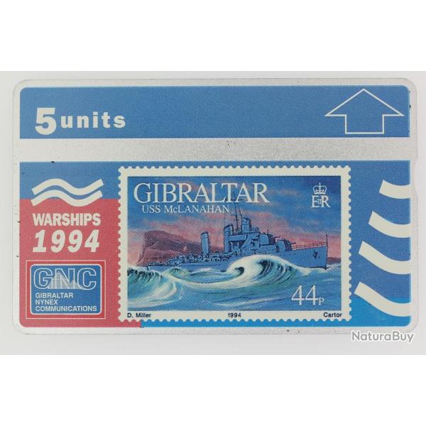 Tlcarte L&G dummy Warships 1994 USS McLanahan Gibraltar