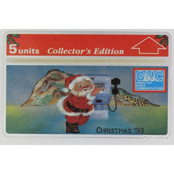 Tlcarte L&G dummy Christmas 1993 Collector's Edition Gibraltar