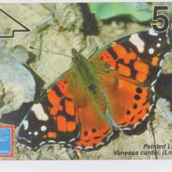 Télécarte L&G dummy Butterflies Painted Lady Gibraltar