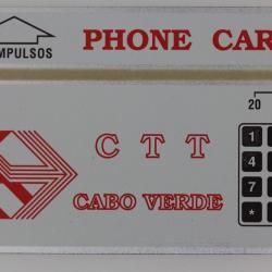 Télécarte L&G dummy CTT Cabo Verde 20 Impulsos Cap Vert