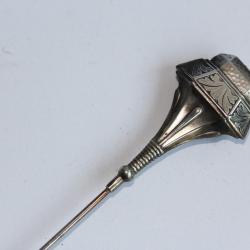 Épingle à chapeau argent Art nouveau