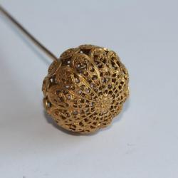 Épingle à chapeau filigrane XIXe siècle
