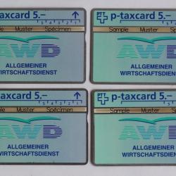 Télécartes L&G dummy AWD Allgemeiner Wirtschaftsdienst Suisse 1994