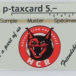 Télécarte L&G dummy Hockey Club Rotkreuz Suisse