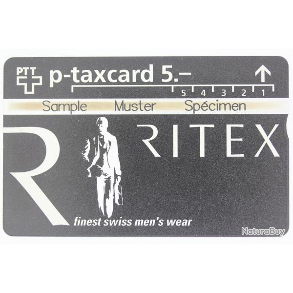 Tlcarte L&G dummy Ritex Finest swiss men's wear Suisse 1994