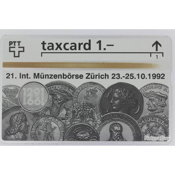 Tlcarte L&G dummy 21. Int. Mnzenbrse Zrich Suisse 1992