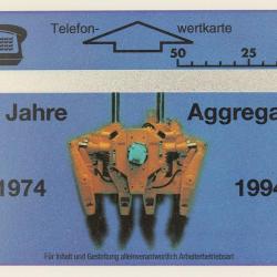 Télécarte L&G dummy 20 Jahre Aggregatbau Autriche