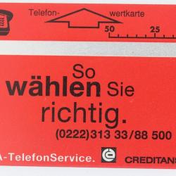 Télécarte L&G dummy Creditanstalt Autriche