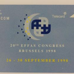 Télécarte L&G dummy 20th Effas Congress Belgique