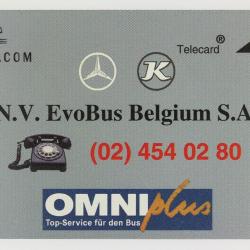 Télécarte L&G dummy Omniplus EvoBus Belgique