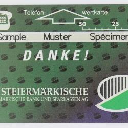 Télécarte L&G dummy Danke Die Steiermärkische Autriche