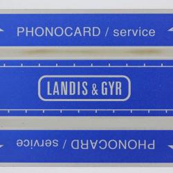 Télécarte de service Phonocard 3 Landis & Gyr 520L Suisse