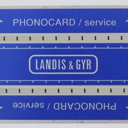 Télécarte de service Phonocard 3 Landis & Gyr 506M Suisse
