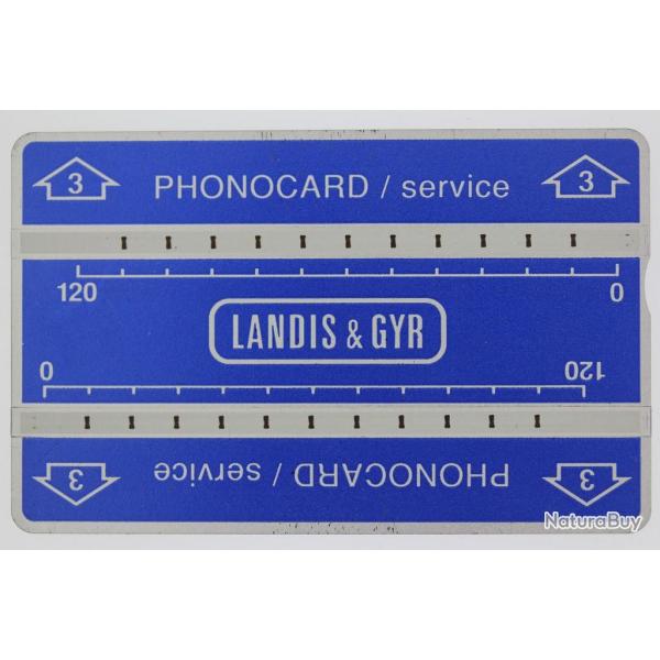 Tlcarte de service Phonocard 3 Landis & Gyr 506M Suisse