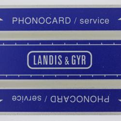 Télécarte de service Phonocard 19 Landis & Gyr 152K Pakistan
