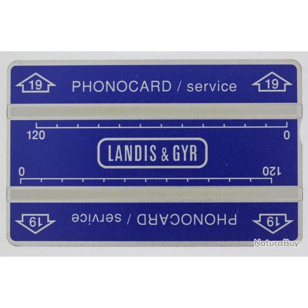 Tlcarte de service Phonocard 19 Landis & Gyr 152K Pakistan