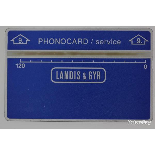 Tlcarte de service Phonocard 9 Landis & Gyr 606A Pays-Bas