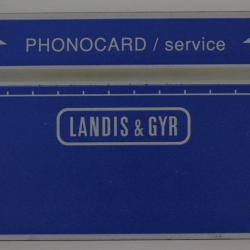 Télécarte de service Phonocard 9 Landis & Gyr 606A Pays-Bas