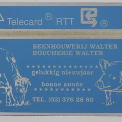 Télécarte L&G dummy Boucherie Walter Belgique