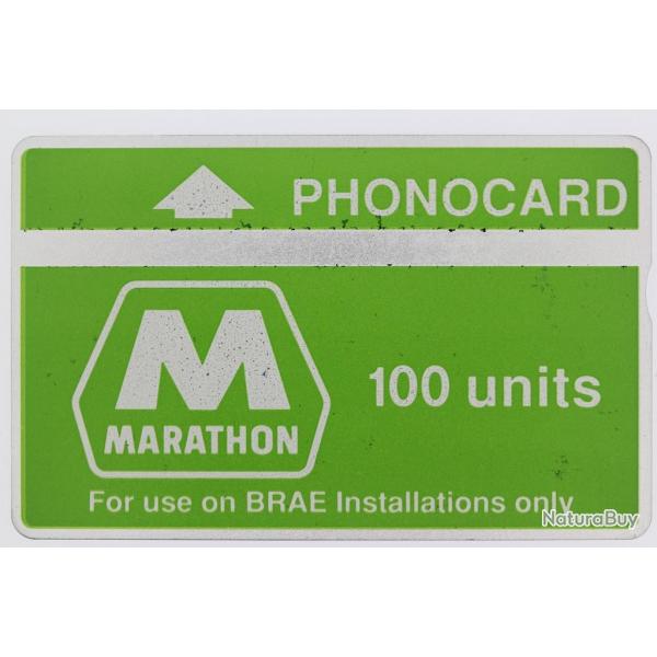 Tlcarte L&G dummy Oil rigs Marathon BRAE 100 units Royaume-Uni