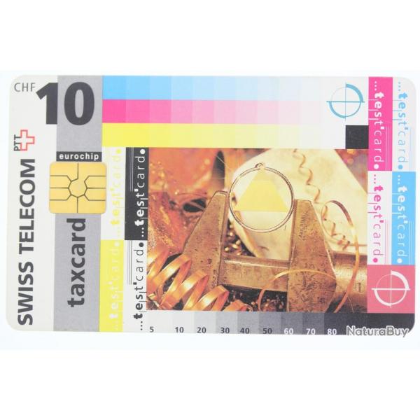 Tlcarte  puce Test card 10 CHF Swiss Telecom Suisse 1995