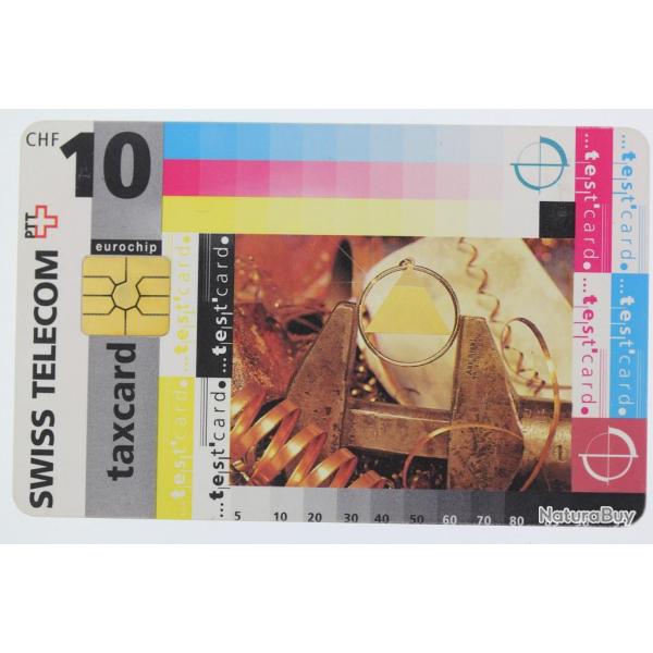 Tlcarte  puce Test card 10 CHF Swiss Telecom Suisse 1995