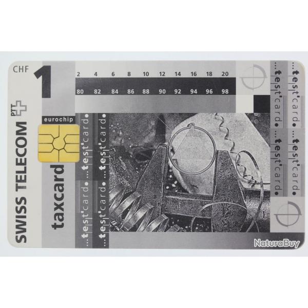 Tlcarte  puce Test card 1 CHF Swiss Telecom Suisse 1995