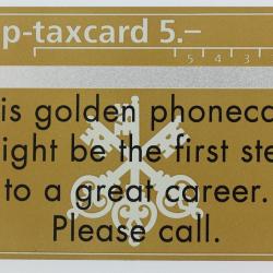 Télécarte L&G dummy Swiss Bank Corporation Suisse