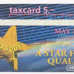 Télécarte L&G A star for quality 204L inverted Suisse 1992