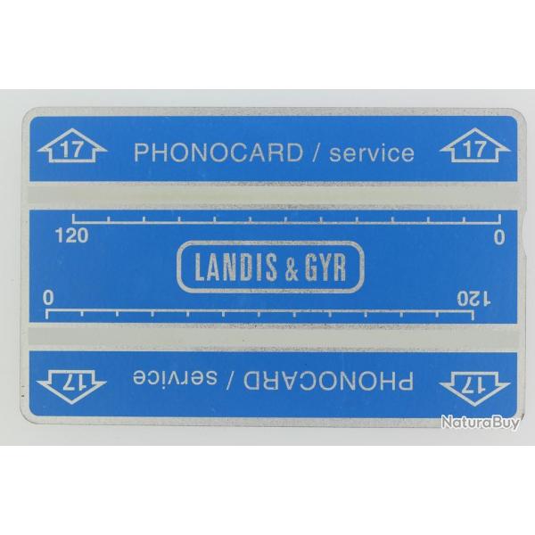 Tlcarte de service Phonocard 17 Landis & Gyr dummy Maroc