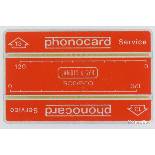 Tlcarte Phonocard Service 13 Landis & Gyr Sodeco Russie URSS