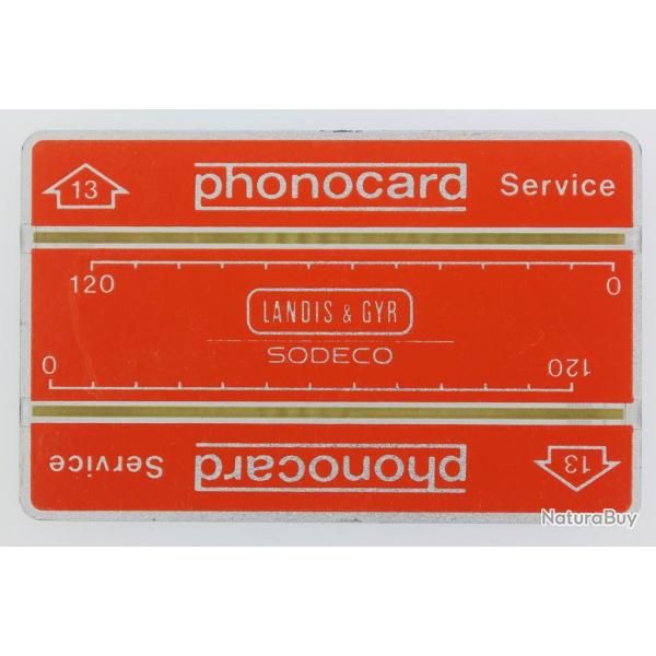 Tlcarte Phonocard Service 13 Landis & Gyr Sodeco Russie URSS