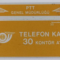 Télécarte Landis & Gyr dummy Yellow PTT Turquie