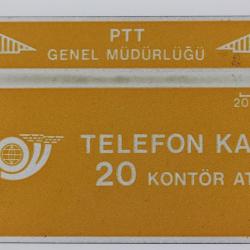 Télécarte Landis & Gyr dummy Yellow PTT Turquie