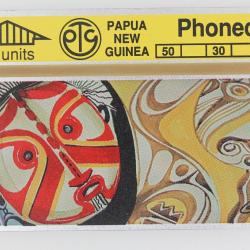 Télécarte L&G dummy Leo Singu Art Masks Papua New Guinea