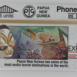 Télécarte L&G dummy Expo '92 Sevilla Tourism Papua New Guinea