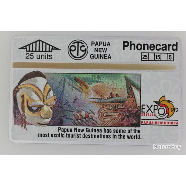 Tlcarte L&G dummy Expo '92 Sevilla Tourism Papua New Guinea