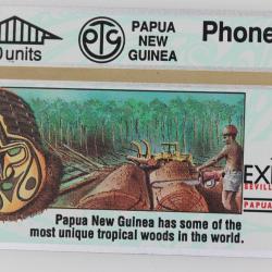 Télécarte L&G dummy Expo '92 Sevilla Tropical Woods Papua New Guinea