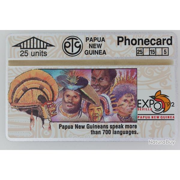 Tlcarte L&G dummy Expo '92 Sevilla 700 Languages Papua New Guinea