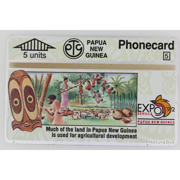 Tlcarte L&G dummy Expo '92 Sevilla Agriculture Papua New Guinea