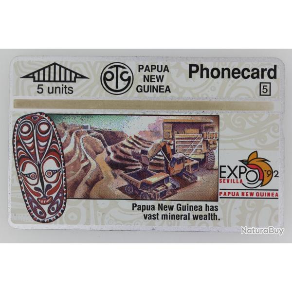 Tlcarte L&G dummy Expo '92 Sevilla Mineral Wealth Papua New Guinea