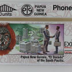 Télécarte L&G dummy Expo '92 Sevilla Investment Papua New Guinea